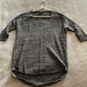 Express pullover vneck slouchy sweater with half sleeves